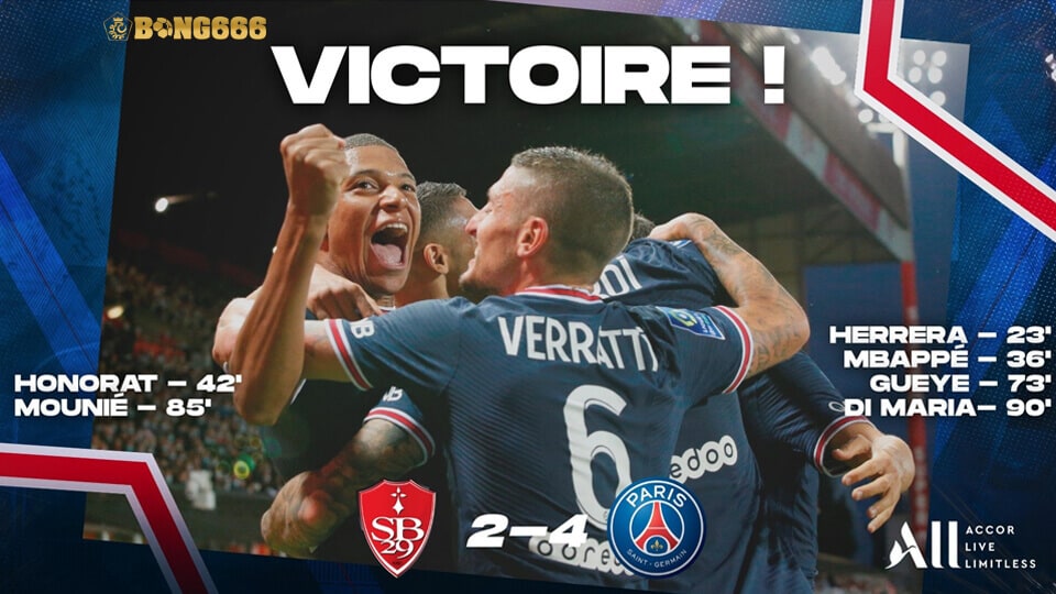 Messi Chưa Ra Sân - PSG Vẫn Dễ Dàng Hủy Diệt Brest