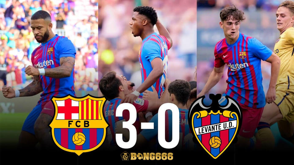 Kết Quả Barca 3-0 Levante: Bộ Ba Hà Lan Thăng Hoa